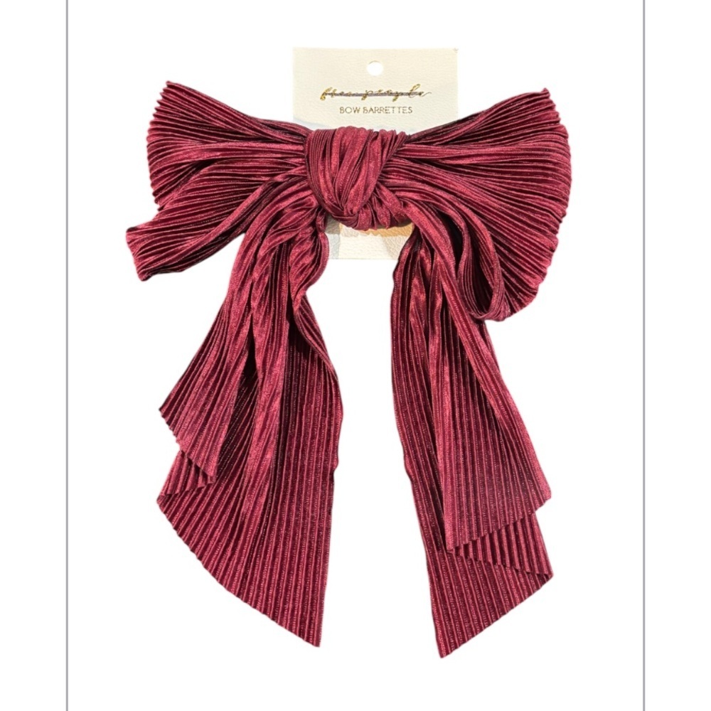 Free People Ribbed Bow Hair Clip NWT